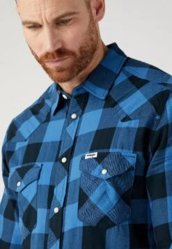 Wrangler Ls Western - Camisa - Federal Blue -Wrangler 605d78fd8df140809e96656a695ff42c