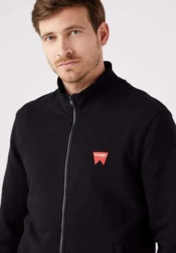Wrangler Neck Zip - Sudadera Con Cremallera - Schwarz -Wrangler 63e9603699e04b868333317fa1dc1633