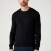 Wrangler Crewneck - Jersey De Punto - Real Black -Wrangler 64c8e191e4774c1fbf46fbceaea07365