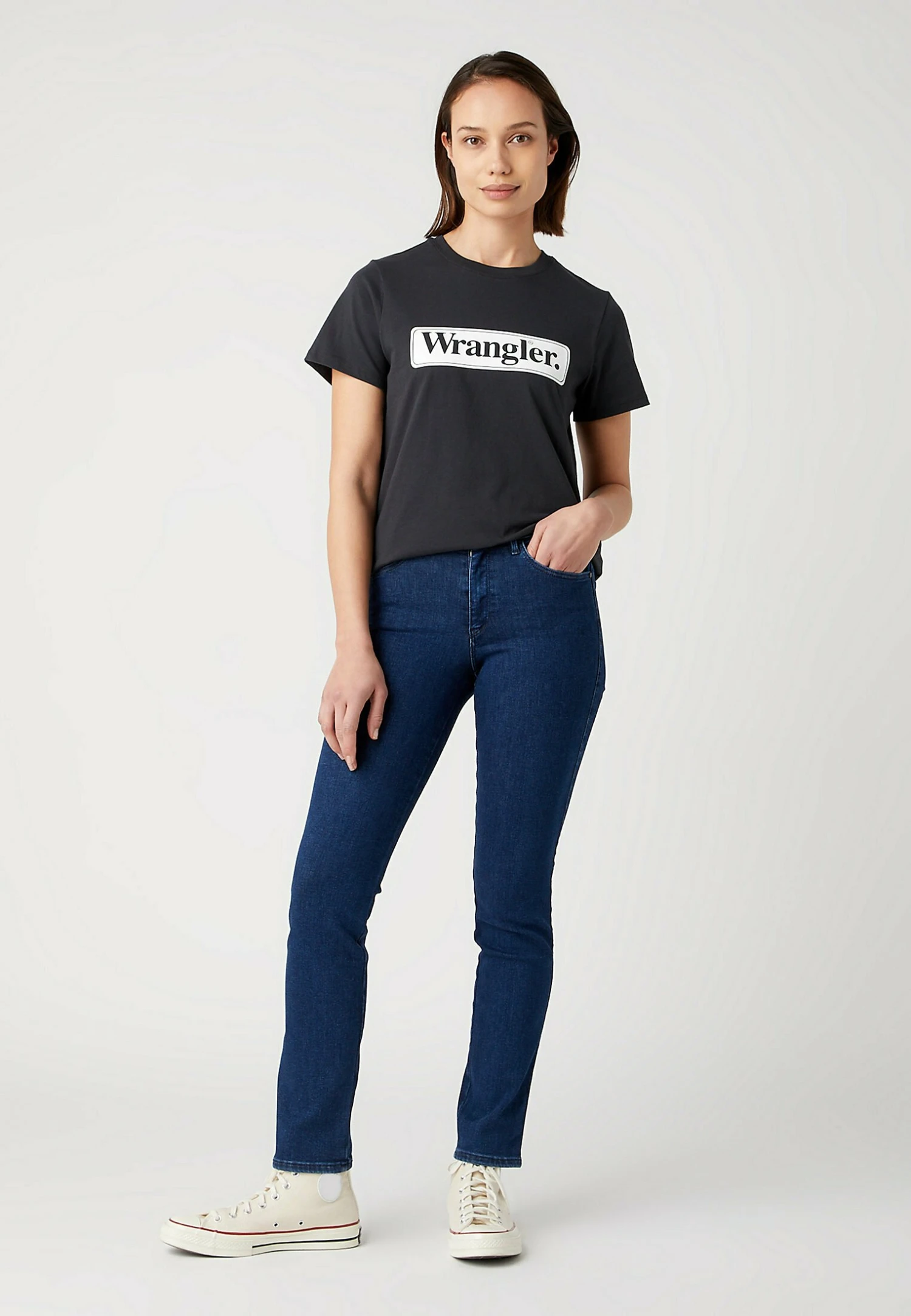 Wrangler Regular- Camiseta Estampada - Faded Black 4 Wrangler Regular- Camiseta Estampada - Faded Black - Imagen 2