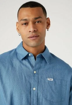 Wrangler Pkt- Camisa - Captains Blue -Wrangler 6821edf246b6406f803c283b6b573720