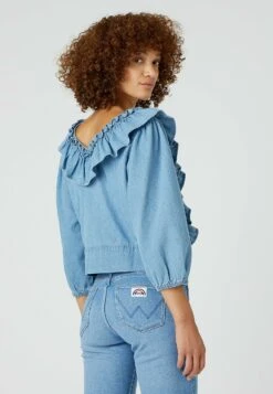 Wrangler Western Frill - Camisa - Light Stonewash -Wrangler 694157e7e7194eab828497032f1ca1ed