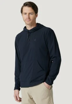 Wrangler Mixed Material - Jersey Con Capucha - Black