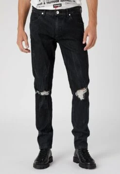 Wrangler Larston - Vaqueros Slim Fit - Bass Black