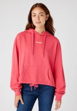 Wrangler Drawcord Hoodie - Jersey Con Capucha - Hot Pink