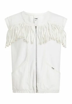 Wrangler Fringed - Chaleco - Vintage White -Wrangler 6e7504f1f24c4e4fa683265f74e1706e