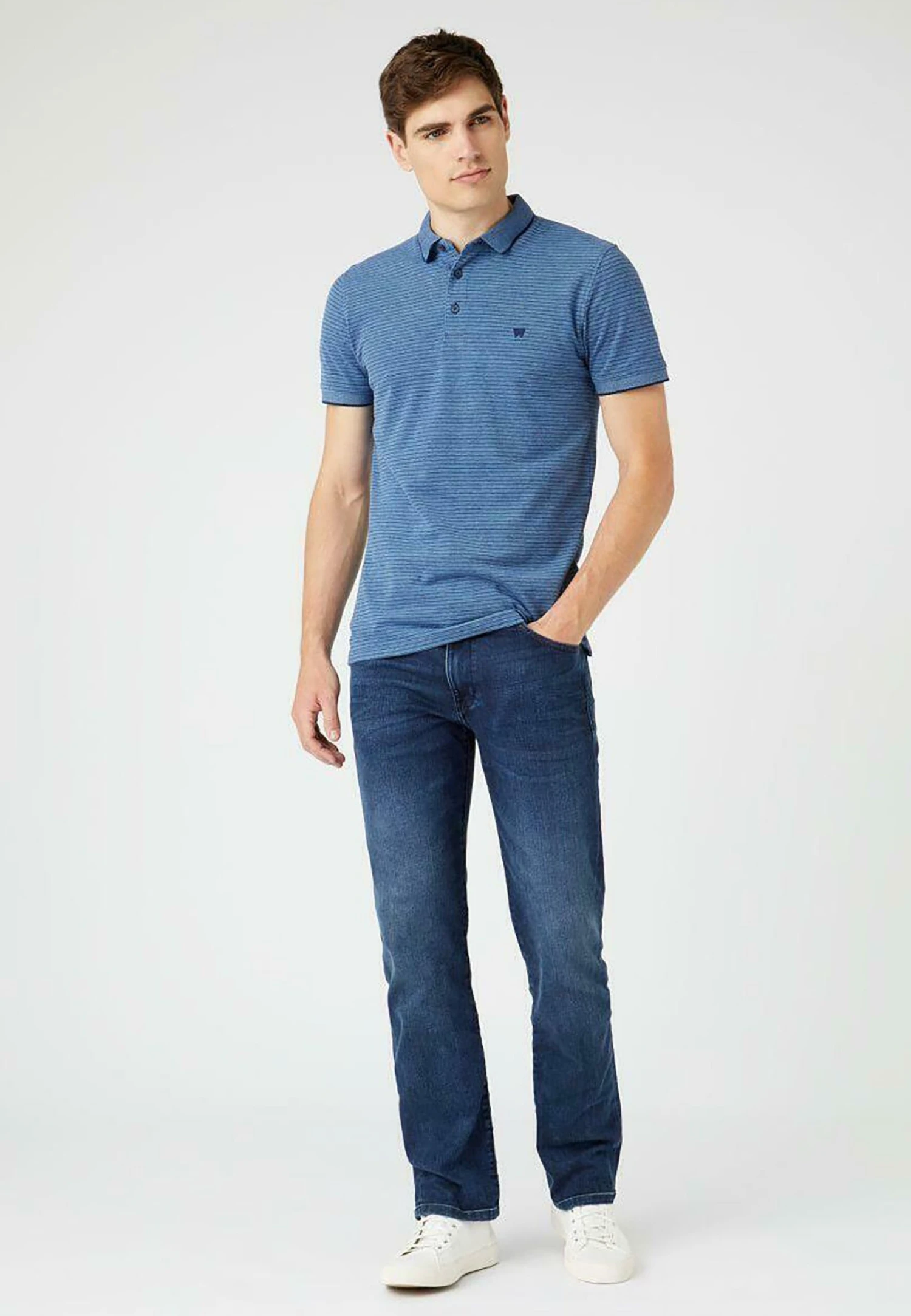 Wrangler Ss Refined - Polo - Medieval Blue 4 Wrangler Ss Refined - Polo - Medieval Blue - Imagen 2