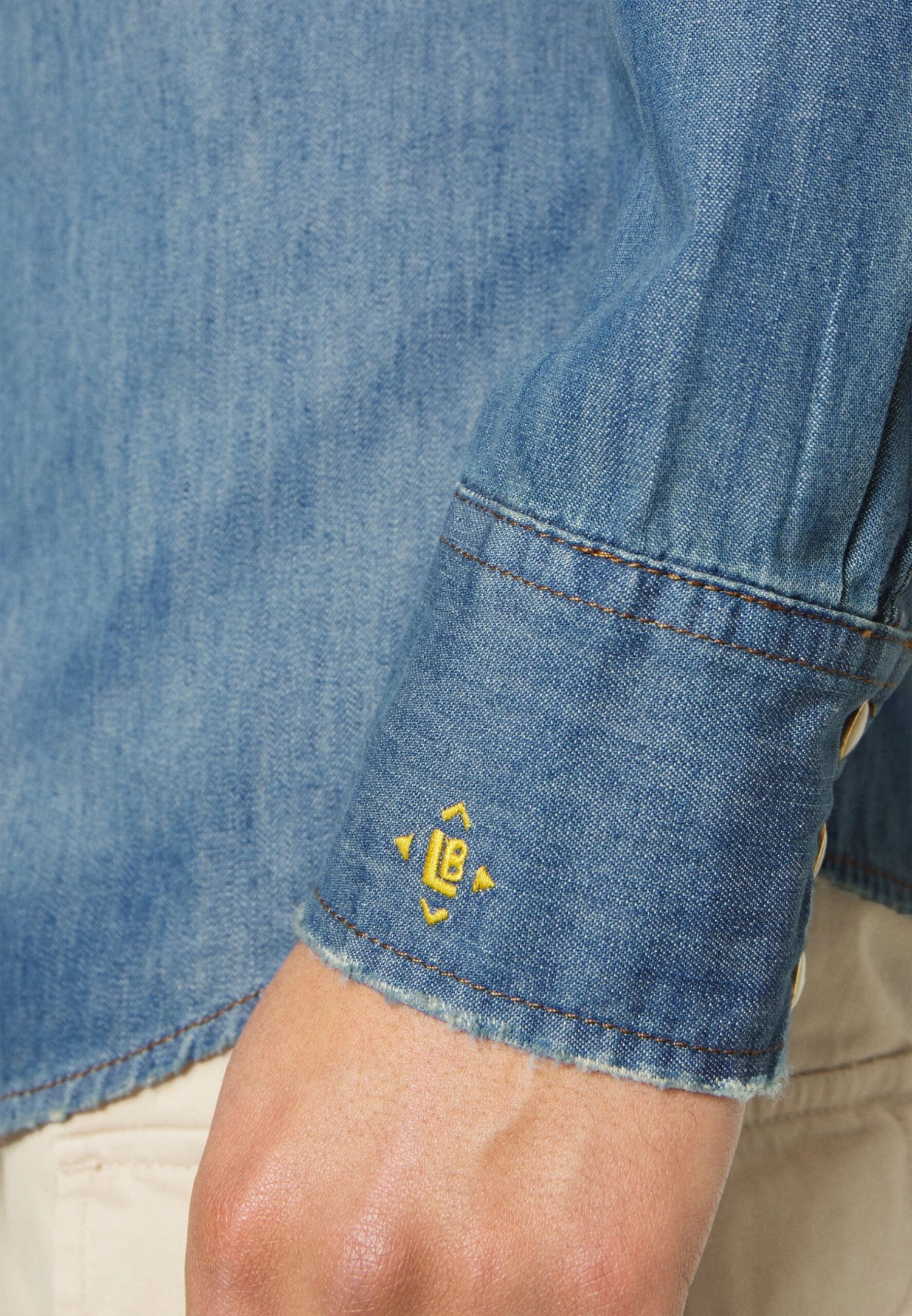 Wrangler Leon - Camisa - Washed Indigo 7 Wrangler Leon - Camisa - Washed Indigo - Imagen 5