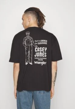 Wrangler Casey Jones Graphic Tee - Camiseta Estampada - Faded Black -Wrangler 7840594eb85a42c1b02940a2e47db1da