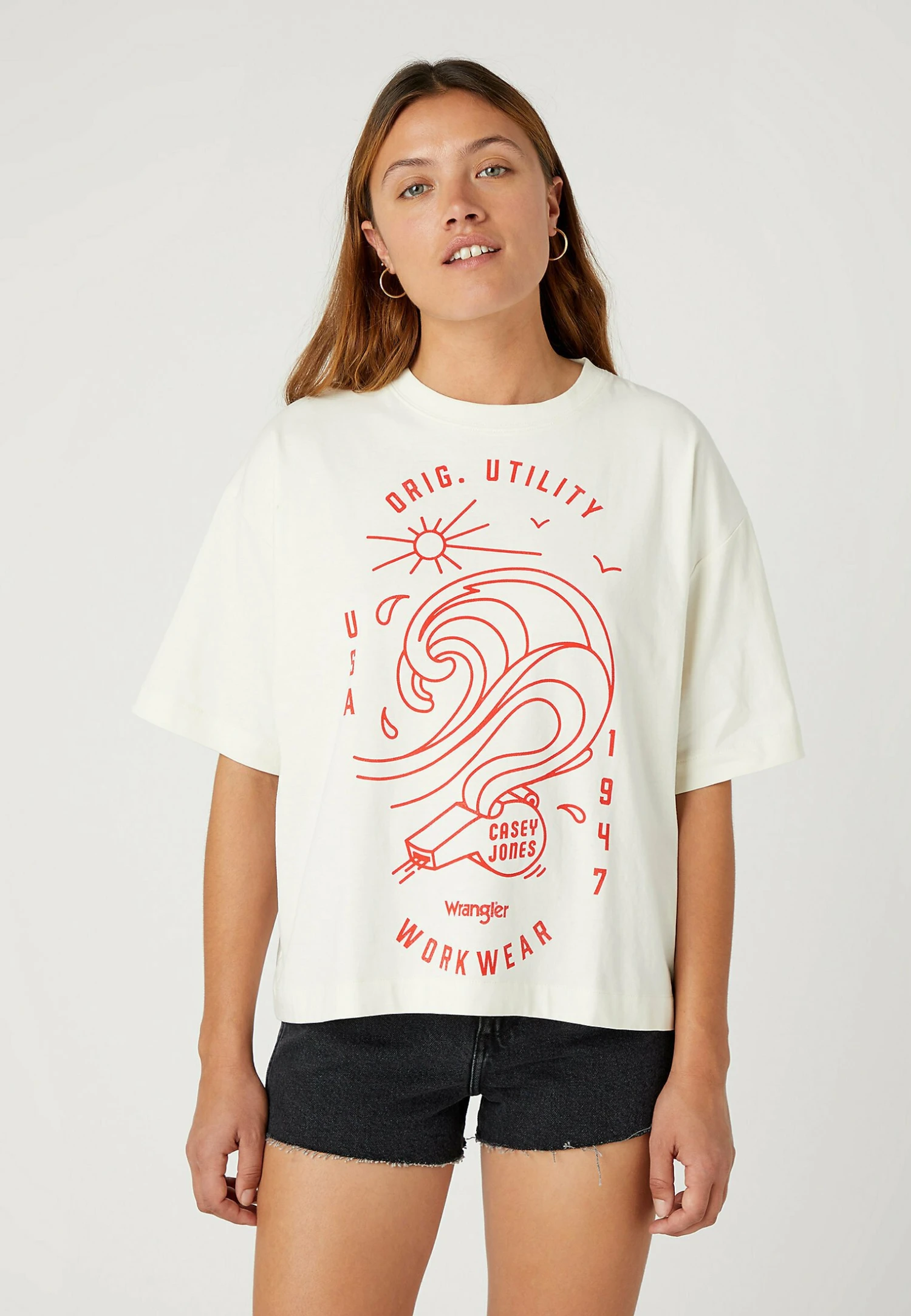 Wrangler Loose - Camiseta Estampada - Natural Ecru 3 Wrangler Loose - Camiseta Estampada - Natural Ecru