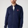 Wrangler Funnel Neck Zip - Sudadera Con Cremallera - Real Navy