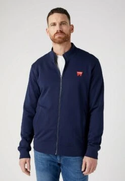 Wrangler Funnel Neck Zip - Sudadera Con Cremallera - Real Navy