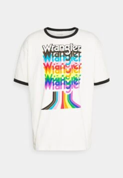 Wrangler Pride Tee - Camiseta Estampada - Wornwhite -Wrangler 7e3cafed9cb4497d8c5f99bb8f473ef5
