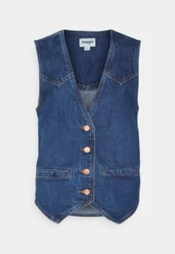 Wrangler Slim Vest - Chaleco - Dark Wash -Wrangler 80039d74017e4f37ac5c6be06c990ce0