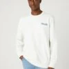 Wrangler Graphic Crew - Sudadera - Worn White -Wrangler 8592224d64e446fab813b6b87a3841cd