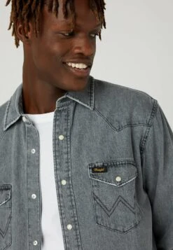 Wrangler Heritage - Camisa - Washed Black -Wrangler 887aaef162d344ed925ffed31f3db798