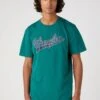 Wrangler Branded- Camiseta Estampada - Bayberry Green -Wrangler 8b40bb9338e54e15afaeb66eadce4eda