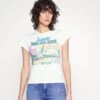 Wrangler Shrunken Band Tee - Camiseta Estampada - Worn White -Wrangler 8bd148f85f15492f86f58bb80b3de897
