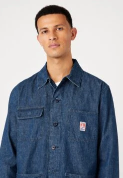 Wrangler Chore Jacket - Camisa - Hemp Denim -Wrangler 8bdf543eb57f42208e2cc04ad4059213