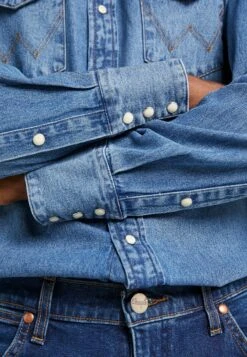 Wrangler 27Mw - Camisa - Blue -Wrangler 8d129d0b50634eebbd09fd8711a70b46