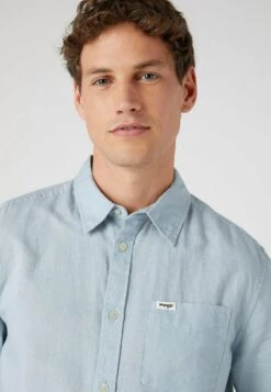 Wrangler Camisa - Blue Fog -Wrangler 8d37b8d6787f46339943ecd6bedfa48d