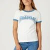 Wrangler Ringer Tee - Camiseta Estampada - Worn White -Wrangler 8dd60b16edb74e4693fd4ec03f3e94a2