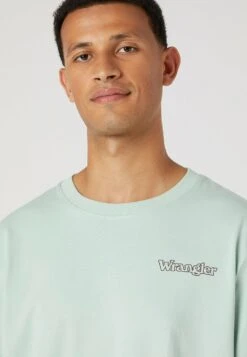 Wrangler Logo Tee - Camiseta Estampada - Surf Spray -Wrangler 907374a56bbf44b08935af00b15bfaef