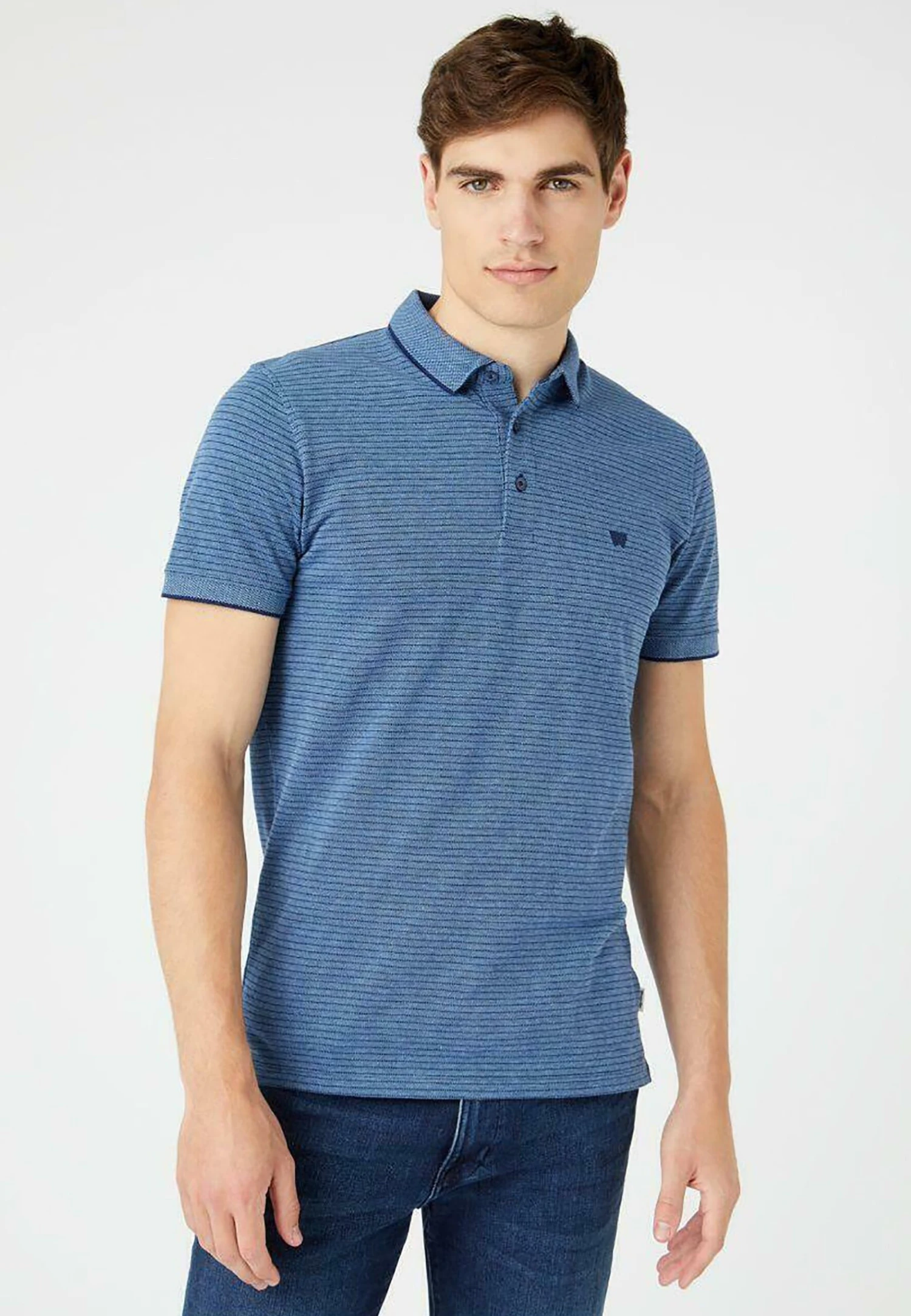 Wrangler Ss Refined - Polo - Medieval Blue 3 Wrangler Ss Refined - Polo - Medieval Blue
