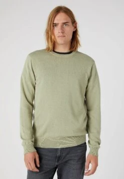 Wrangler Crewneck - Jersey De Punto - Tea Leaf