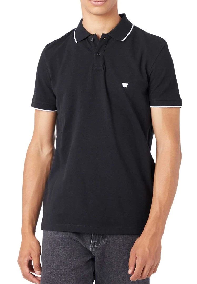 Wrangler Tipped With Logo - Polo - Black 6 Wrangler Tipped With Logo - Polo - Black - Imagen 4