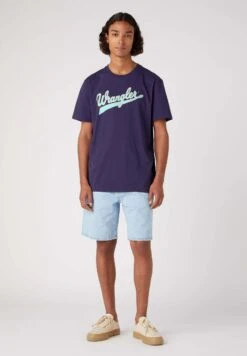 Wrangler Branded- Camiseta Estampada - Blau -Wrangler 9dd14609bdab43eab6156fb2b87153d9