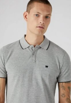 Wrangler Tipped With Logo - Polo - Mid Grey Melee -Wrangler a11663e448804560abca411c96bc2a84