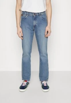 Wrangler Texas - Vaqueros Rectos - Dark Blue