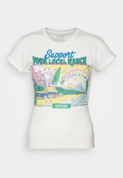 Wrangler Shrunken Band Tee - Camiseta Estampada - Worn White 10 Wrangler Shrunken Band Tee - Camiseta Estampada - Worn White -Wrangler a7f58e1baa2b419a95180cf3bf641deb
