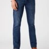 Wrangler Texas- Vaqueros Slim Fit - Dark-Blue Denim -Wrangler a8bc9e2fcacc4739a716e76c7c017db5