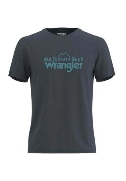 Wrangler Logo - Camiseta Estampada - Blau