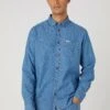 Wrangler Button Down- Camisa - Mid Stone -Wrangler a92e32f385ee4c1f9f57d60f9bd1a115
