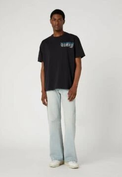 Wrangler Slogan Tee - Camiseta Estampada - Washed Black -Wrangler a9790e9e5df44311b9da810d2109aba1