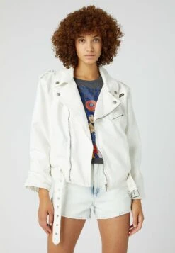 Wrangler Western Moto - Chaqueta Fina - Vintage White