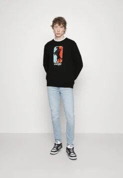 Wrangler Logo Crew- Sudadera - Faded Black -Wrangler aa82c95b13664b45936b1b96311e4396