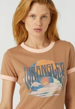 Wrangler Ringer Tee - Camiseta Estampada - Burro Brown 10 Wrangler Ringer Tee - Camiseta Estampada - Burro Brown -Wrangler ab1323d914644741bffeabe08127d54b