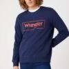 Wrangler Frame Logo Crew - Sudadera - Navy -Wrangler ad1af724db1b4415a9d77fa9f2745ca7