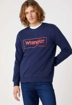 Wrangler Frame Logo Crew - Sudadera - Navy