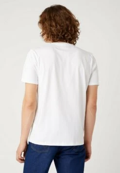 Wrangler Sign Off Tee - Camiseta Básica - White -Wrangler ad4db6eece044eb7b9a3d457c84353ce