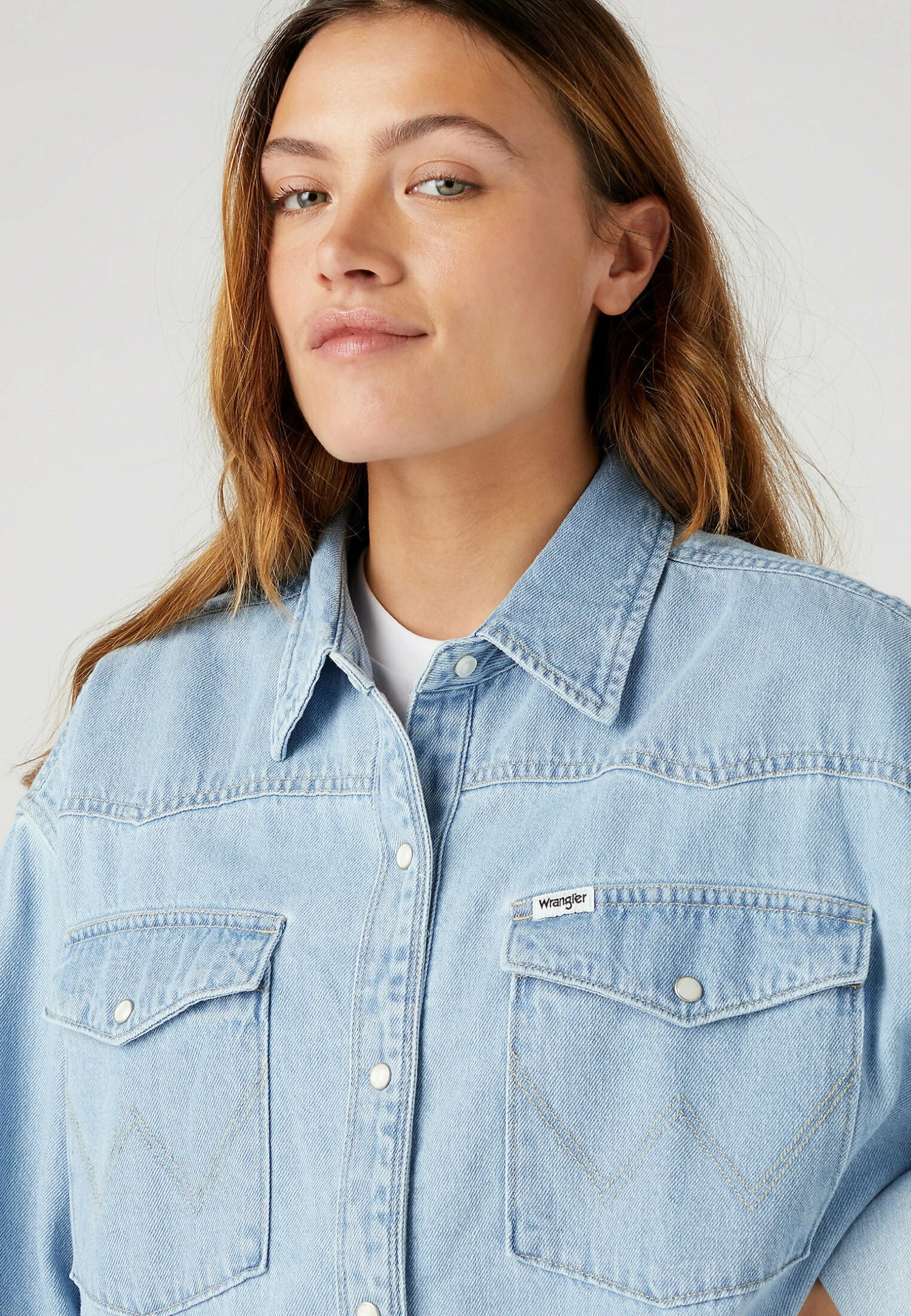 Wrangler Jumbo - Camisa - Light Vintage Indigo 5 Wrangler Jumbo - Camisa - Light Vintage Indigo - Imagen 3