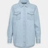 Wrangler Camisa - Light Indigo 2 Wrangler Camisa - Light Indigo -Wrangler b0b20bd353ca4db7b35483b771d58344