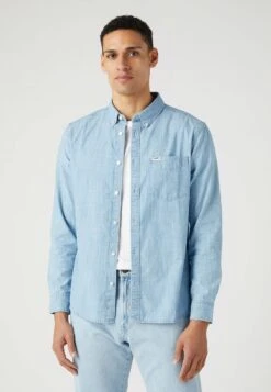 Wrangler Ls 1 Pkt Button Down - Camisa - Light Indigo