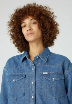 Wrangler Jumbo - Camisa - Mid Stonewash -Wrangler b300a8b89b9a4804baf5712c81ff8c92