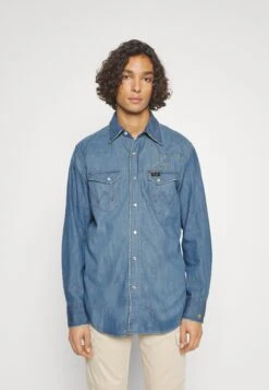 Wrangler Leon - Camisa - Washed Indigo