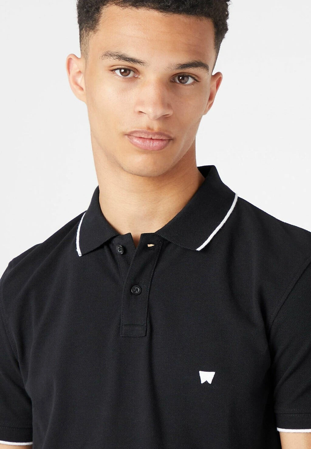 Wrangler Tipped With Logo - Polo - Black 5 Wrangler Tipped With Logo - Polo - Black - Imagen 3